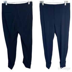 Vince. navy blue rolled hem pants 82% triacetate 18% polyester dress pants sz 4